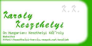 karoly keszthelyi business card